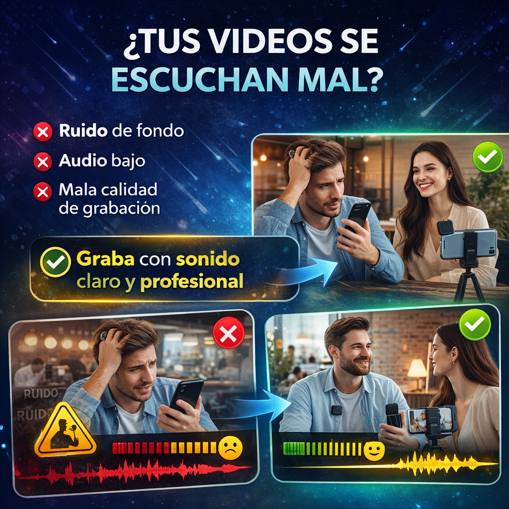 ¿Tus videos se escuchan mal? 🎥 El secreto para que tus videos suenen profesional- micrófono inalámbrico