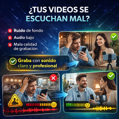 ¿Tus videos se escuchan mal? 🎥 El secreto para que tus videos suenen profesional- micrófono inalámbrico