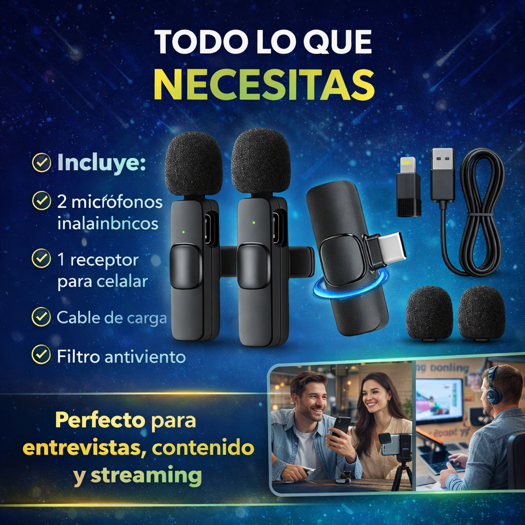 ¿Tus videos se escuchan mal? 🎥 El secreto para que tus videos suenen profesional- micrófono inalámbrico