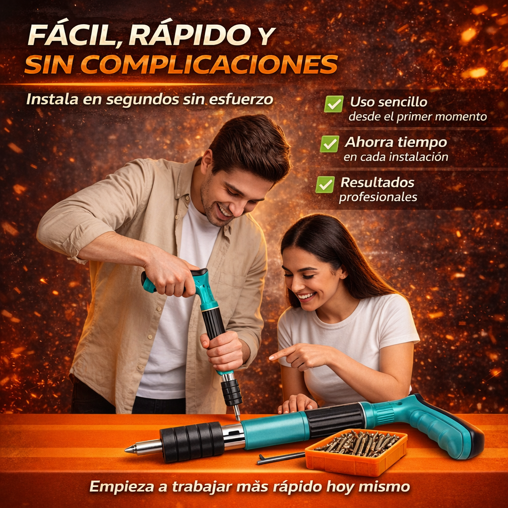 OLVIDA EL TALADRO PARA SIEMPRE – Pistola De Clavos Caja Grande