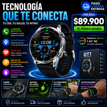 🔥 El Smartwatch Que Lo Tiene Todo, Tecnología Premium En Tu Muñeca