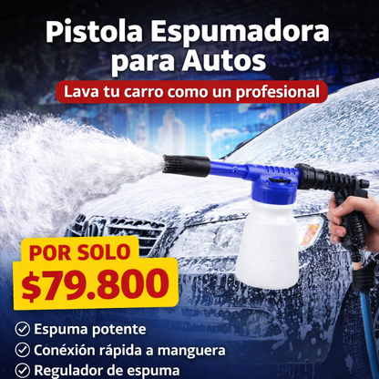 🔥 La forma más fácil de lavar tu carro, pistola espumadora para autos.