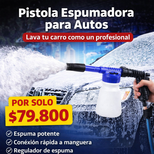🔥 La forma más fácil de lavar tu carro, pistola espumadora para autos.