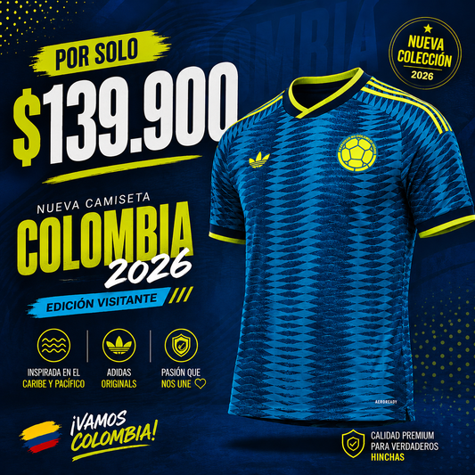 CAMISETA COLOMBIA 2026 CO🔥 La nueva piel que está rompiendo tendencias ⚡
