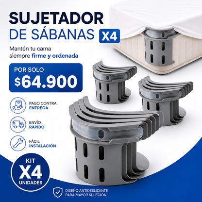 ¡ADIÓS A LAS SÁBANAS SUELTAS! Mantén tu cama firme, ordenada y sin arrugas toda la noche.