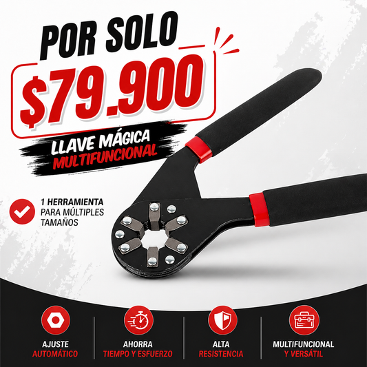 Una sola herramienta para todo: Llave Mágica Multifuncional
