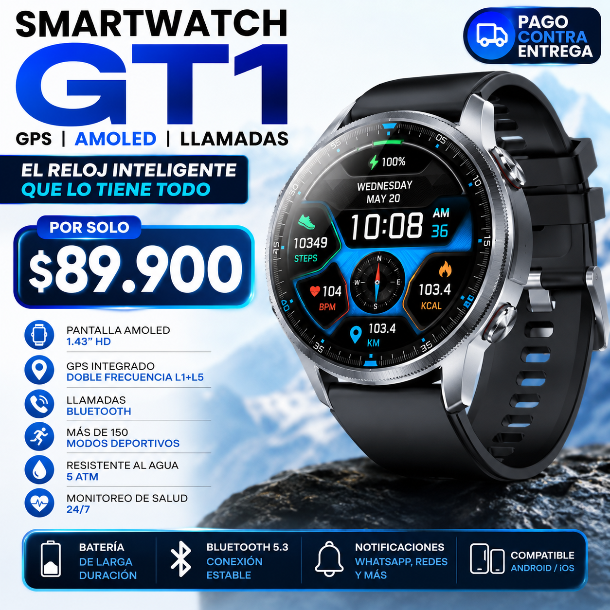 🔥 El Smartwatch Que Lo Tiene Todo, Tecnología Premium En Tu Muñeca
