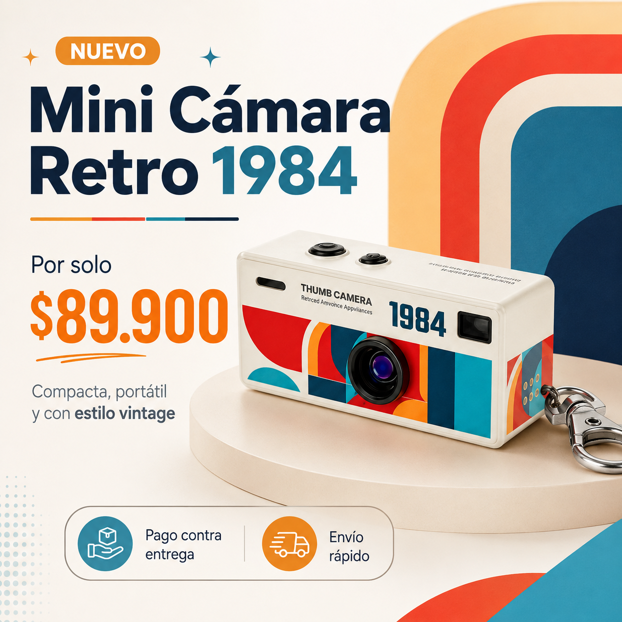 📸 Mini tamaño. Grandes momentos. Captura fotos y videos con un estilo retro único.