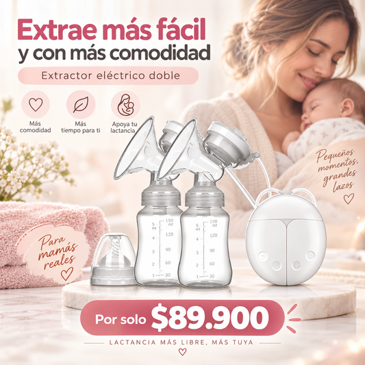 🍼 Doble extracción, más tiempo para ti