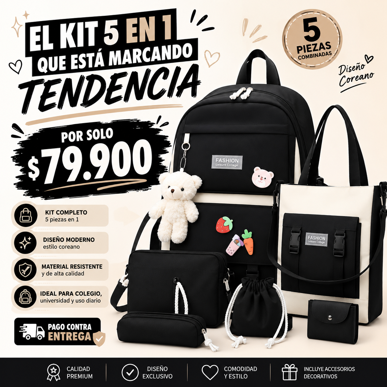 🎒 EL KIT 5 EN 1 QUE TODOS QUIEREN ✨