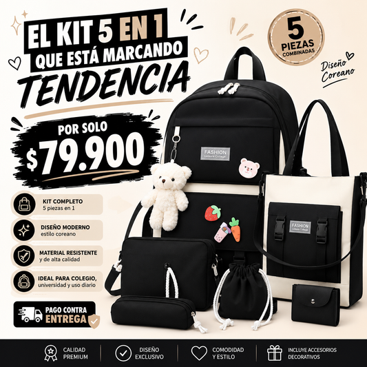 🎒 EL KIT 5 EN 1 QUE TODOS QUIEREN ✨
