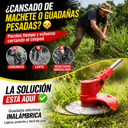 ¡Transforma tu jardín en minutos sin esfuerzo y con resultados profesionales! 🌿⚡ | Guadaña Eléctrica Inalámbrica 56V