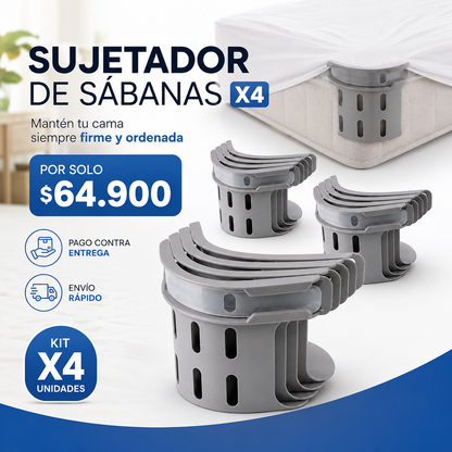 ¡ADIÓS A LAS SÁBANAS SUELTAS! Mantén tu cama firme, ordenada y sin arrugas toda la noche.