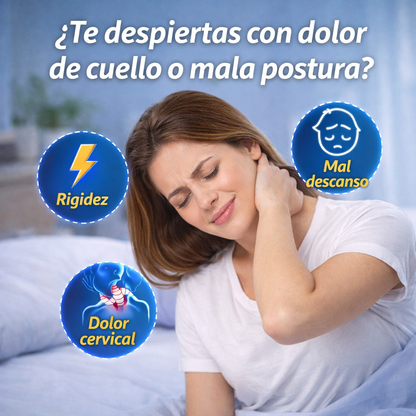 ¿Te levantas cansado y con dolor de cuello todos los días? Empieza a descansar como tu cuerpo lo necesita con la Almohada Ortopédica Cervical