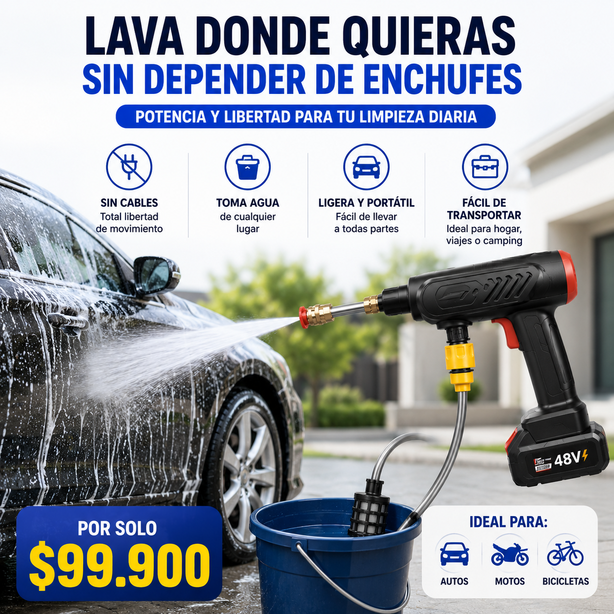 🔥 LAVA DONDE QUIERAS, SIN CABLES, RESULTADOS QUE SE NOTAN DESDE EL PRIMER USO