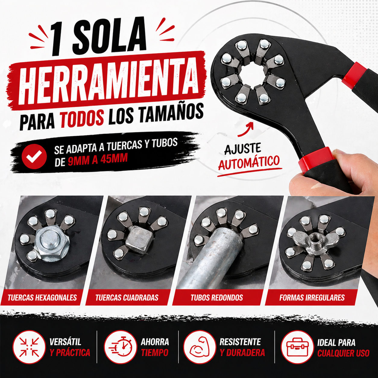 Una sola herramienta para todo: Llave Mágica Multifuncional