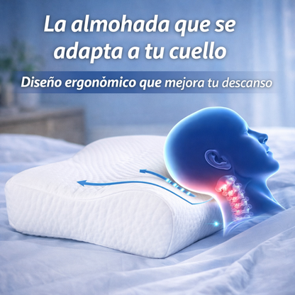 ¿Te levantas cansado y con dolor de cuello todos los días? Empieza a descansar como tu cuerpo lo necesita con la Almohada Ortopédica Cervical