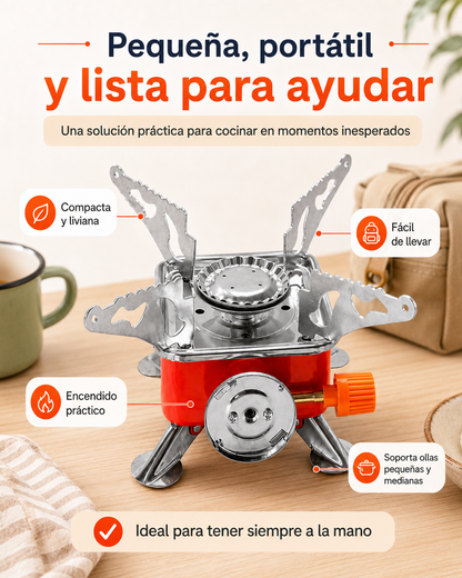 Una estufa portátil para preparar lo básico cuando más se necesita. Por solo $64.900 · Ideal para kits de ayuda y emergencia