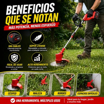 ¡Transforma tu jardín en minutos sin esfuerzo y con resultados profesionales! 🌿⚡ | Guadaña Eléctrica Inalámbrica 56V