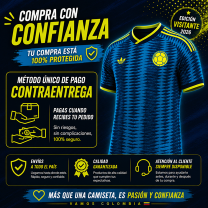 CAMISETA COLOMBIA 2026 CO🔥 La nueva piel que está rompiendo tendencias ⚡
