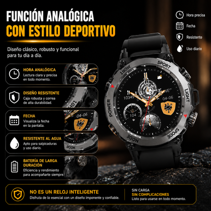 Diseño resistente, actitud imparable — Reloj  Deportivo Outdoor GT60 con Linterna LED