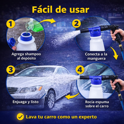 🔥 La forma más fácil de lavar tu carro, pistola espumadora para autos.