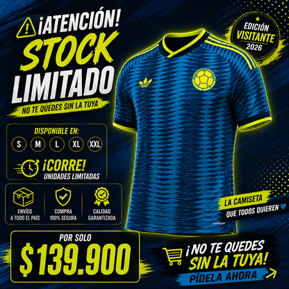 CAMISETA COLOMBIA 2026 CO🔥 La nueva piel que está rompiendo tendencias ⚡