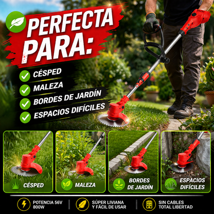 ¡Transforma tu jardín en minutos sin esfuerzo y con resultados profesionales! 🌿⚡ | Guadaña Eléctrica Inalámbrica 56V