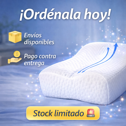 ¿Te levantas cansado y con dolor de cuello todos los días? Empieza a descansar como tu cuerpo lo necesita con la Almohada Ortopédica Cervical