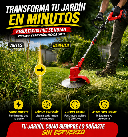 ¡Transforma tu jardín en minutos sin esfuerzo y con resultados profesionales! 🌿⚡ | Guadaña Eléctrica Inalámbrica 56V