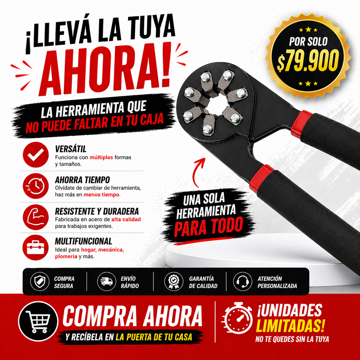 Una sola herramienta para todo: Llave Mágica Multifuncional