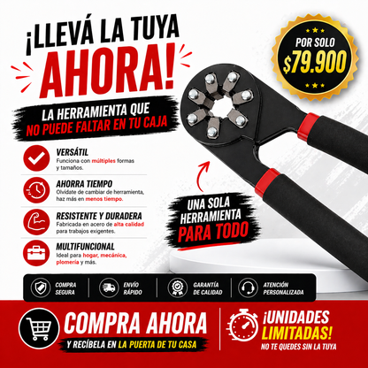 Una sola herramienta para todo: Llave Mágica Multifuncional