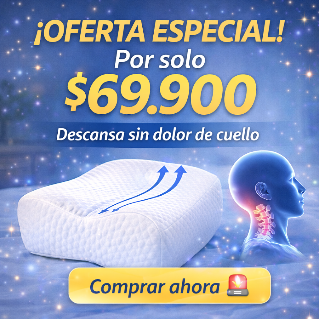 ¿Te levantas cansado y con dolor de cuello todos los días? Empieza a descansar como tu cuerpo lo necesita con la Almohada Ortopédica Cervical